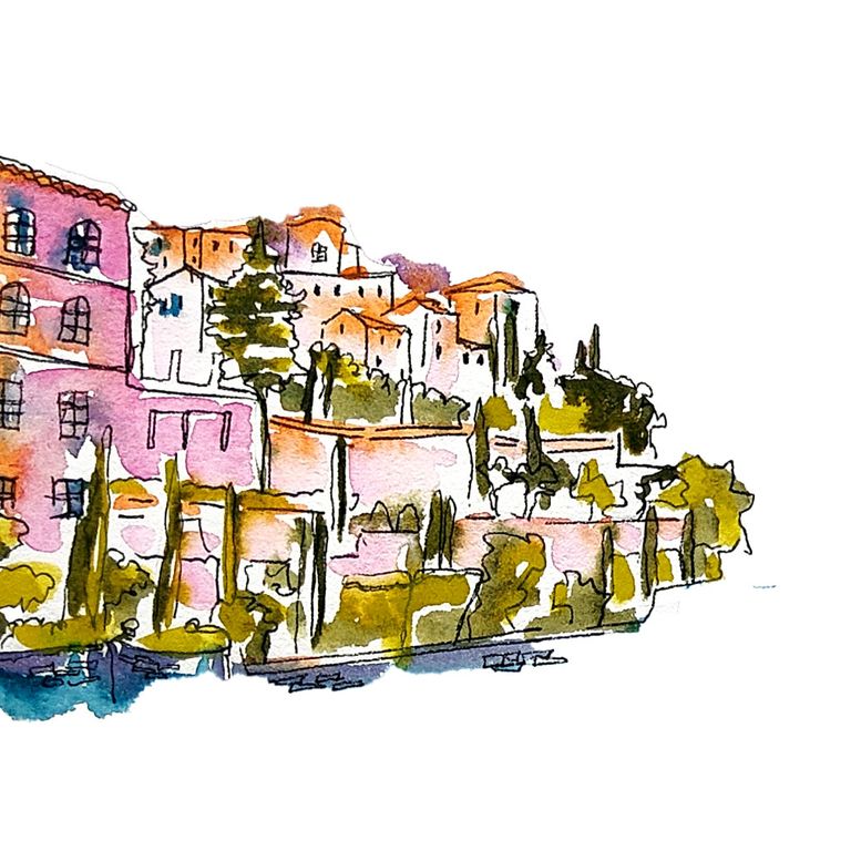 Illustration sur mesure dessin paysage